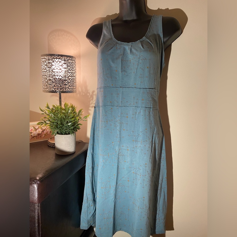 Horny Toad Dress - XS (lots of stretch) - Turquoise Geometric